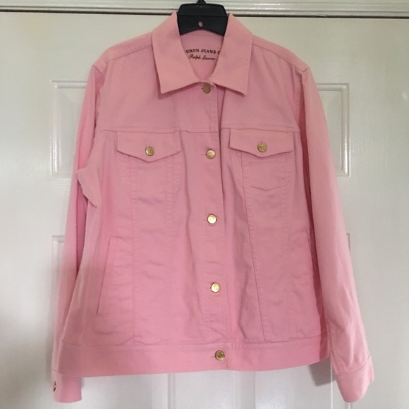 Ralph Lauren Jackets & Blazers - Ralph Lauren Pink Jean Jacket 1X - GUC